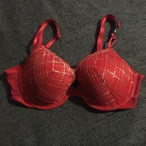 So cute, sexy red Victoria Secret Bra. 34C.